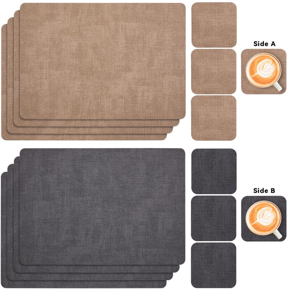 Covorase de masa Myir JUN, set de 6, lavabile, reversibile*