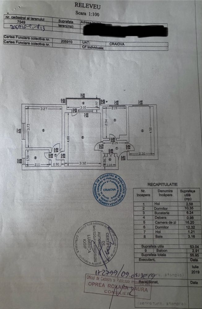 Apartament semidecomandat 3 camere Bld. Nicolae Titulescu