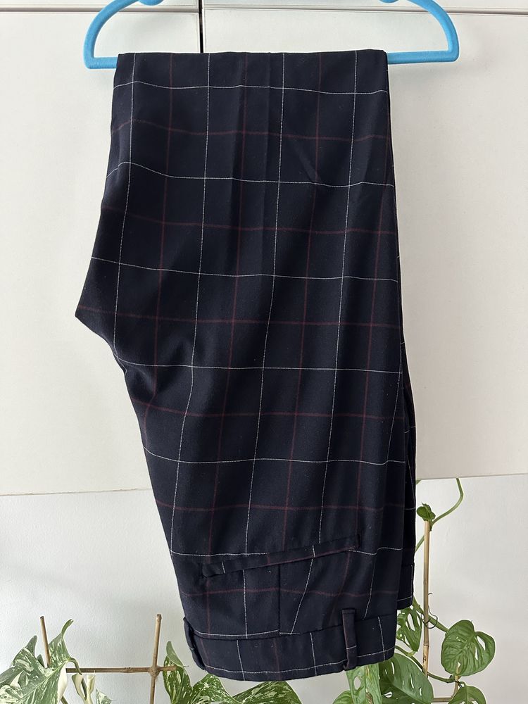 Pantaloni de costum smart casual, bleumarin, skinny fit