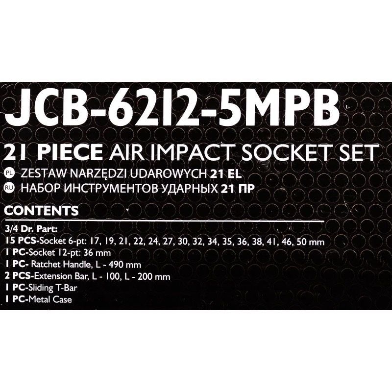 Ударно камионско гедоре 3/4” 21 части JCB