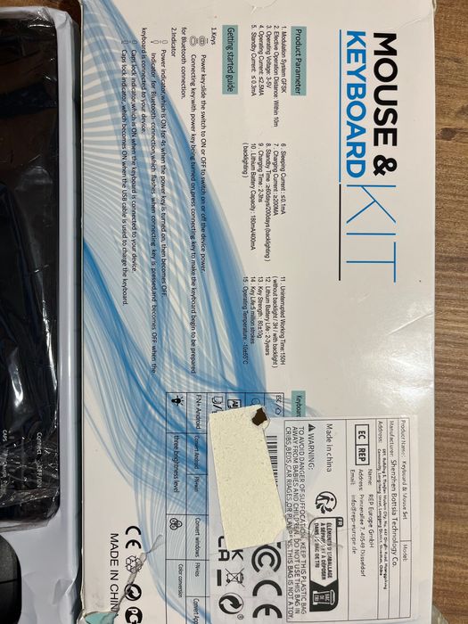 Bluetooth комплект клавиатура и мишка – безжичен, презареждаем