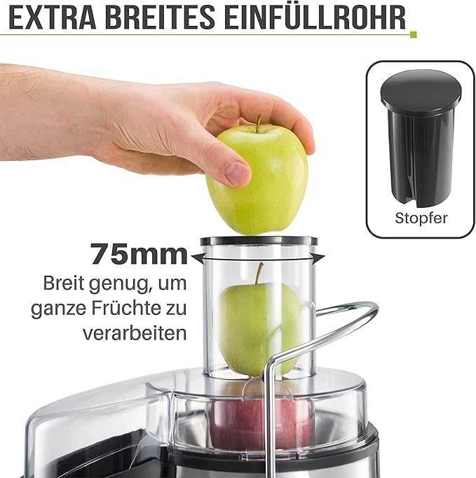 Twinzee Juicer Legume și Fructe - Storcător centrifugal 850W