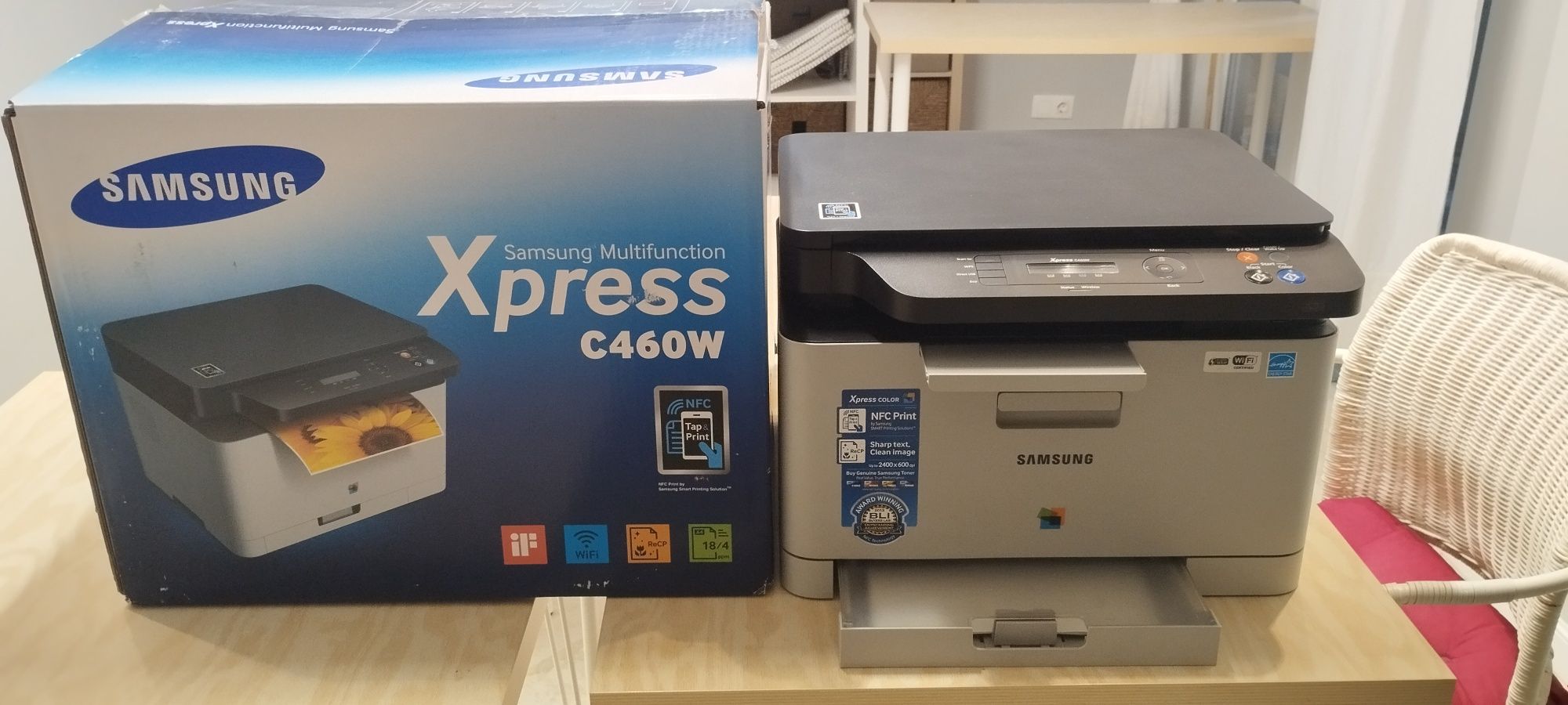 Цветен принтер, копир, скенер Samsung C460w