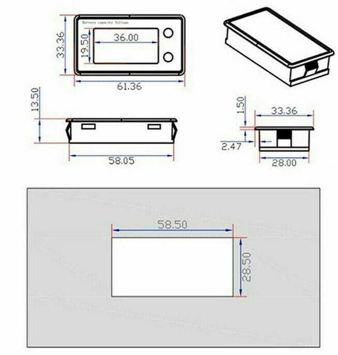 Tester monitor acumulator solar fotovoltaic vehicul trotineta 8 - 100V