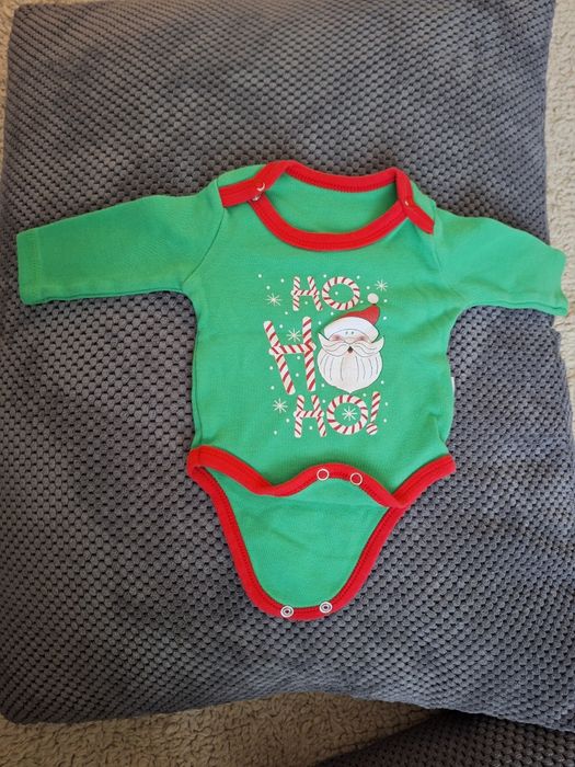 Коледни дрехи бебе 3м/62см Christmas + подарък дрехи момче