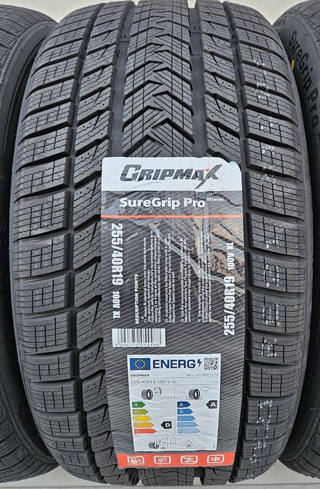 Anvelope de iarna M+S,  255/40 R19, 100v xl, GRIPMAX, Aderenta Clasa A