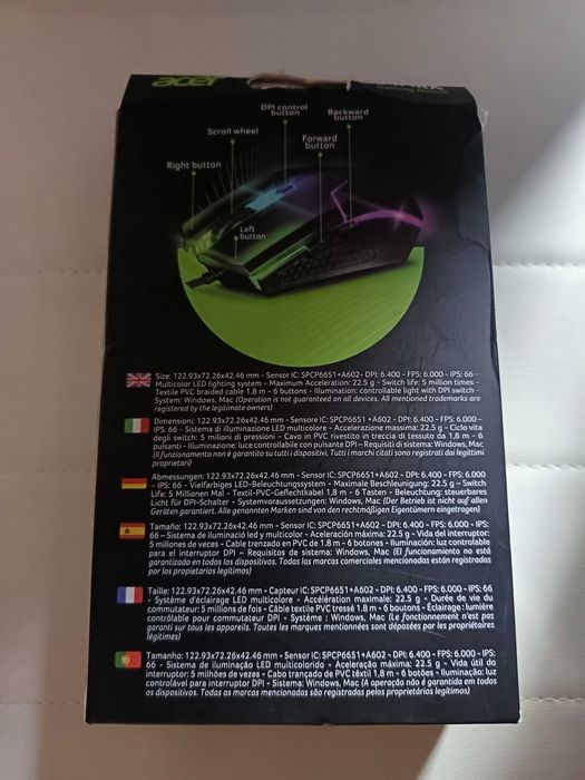 Mouse farà Fir Accer for Gaming