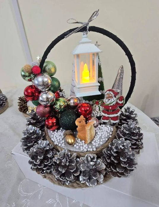 Коледни ръчно изработени венци,Коледни свещници,коледни тикви