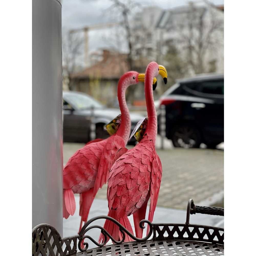 Чифт градински фигури "Фламинги"