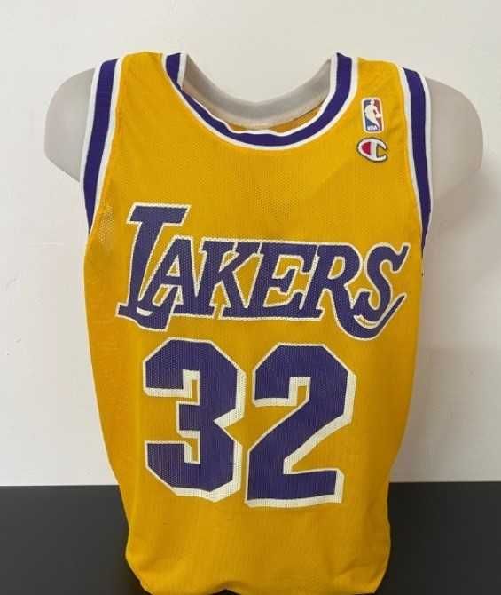 Tricou LA Lakers semnat de Kobe Bryant si  Magic Johnson - COA