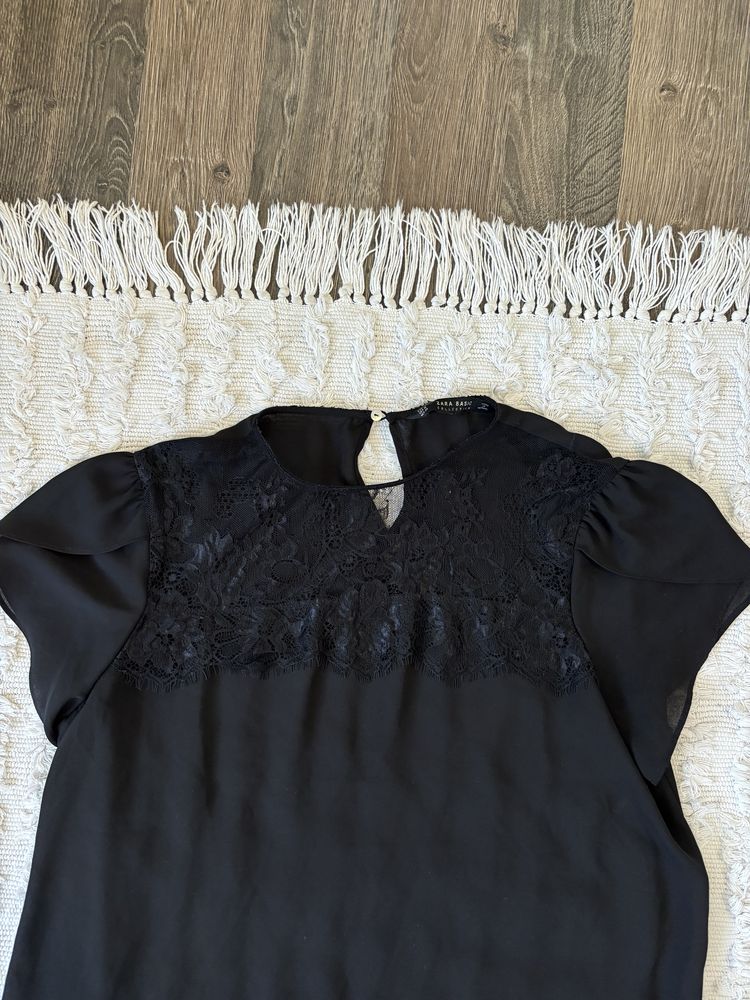 Bluza zara cu broderie