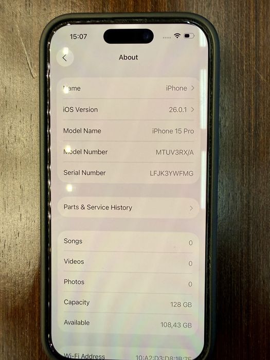 I phone 15 pro 128 gb