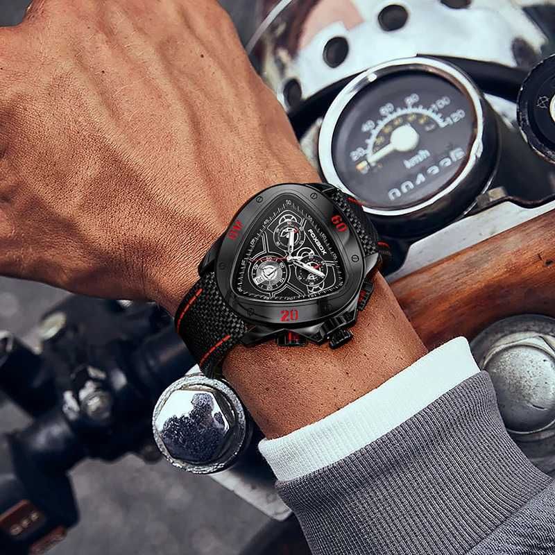 Мъжки часовник LIGE Luxury Sport Watch, Кварцов, Водоустойчив