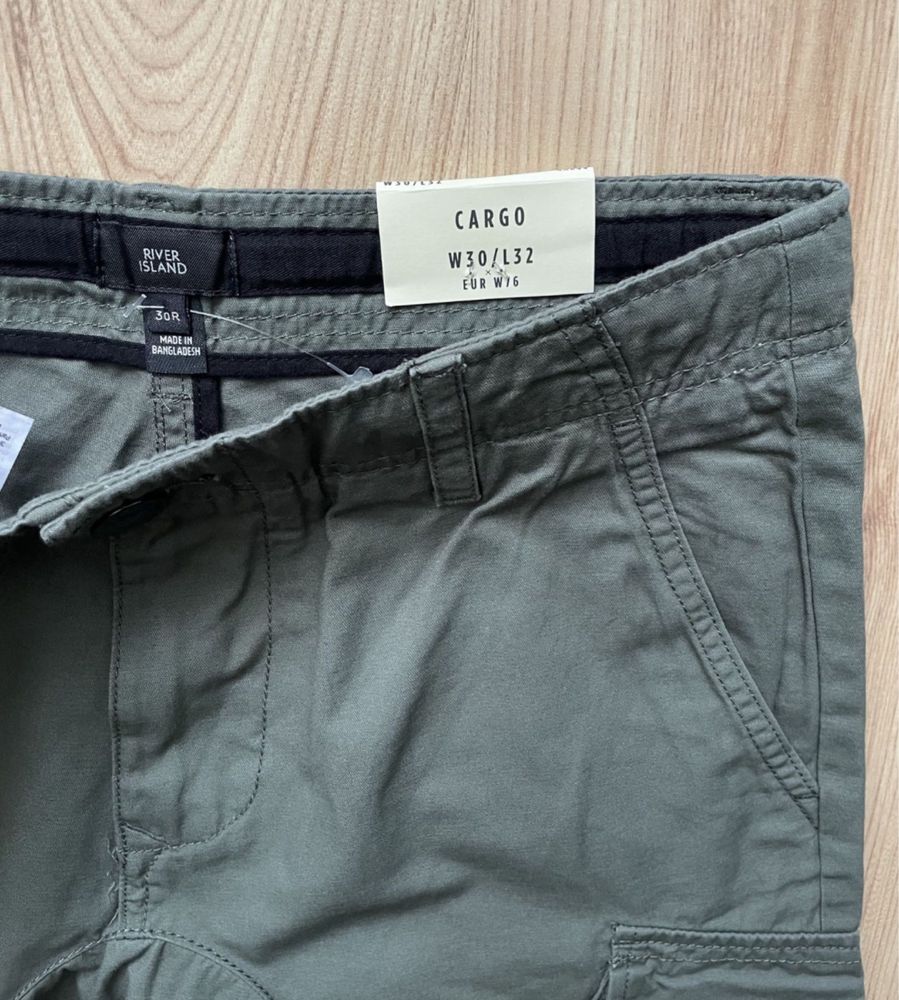 RIVER ISLAND cargo / НОВ мъжки карго панталон S