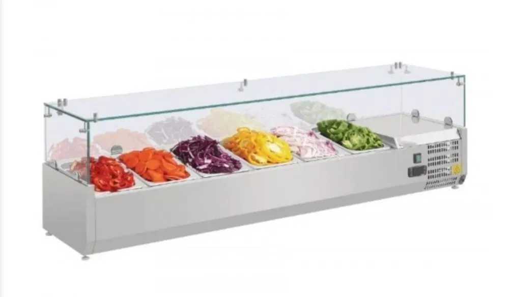 Хладилна витрина Салатен бар Професионална 3 4 5 Чисто нова