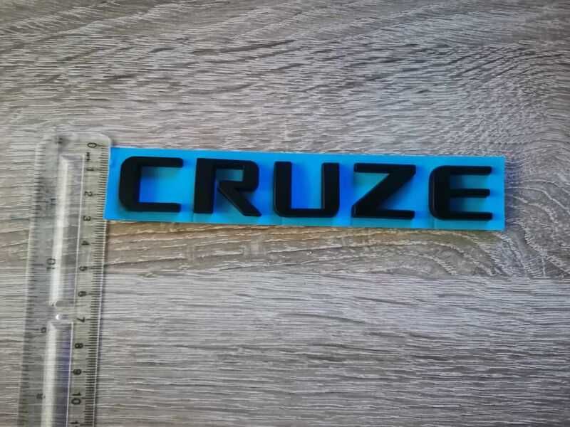 черен надпис емблема Chevrolet Cruze Шевролет Круз