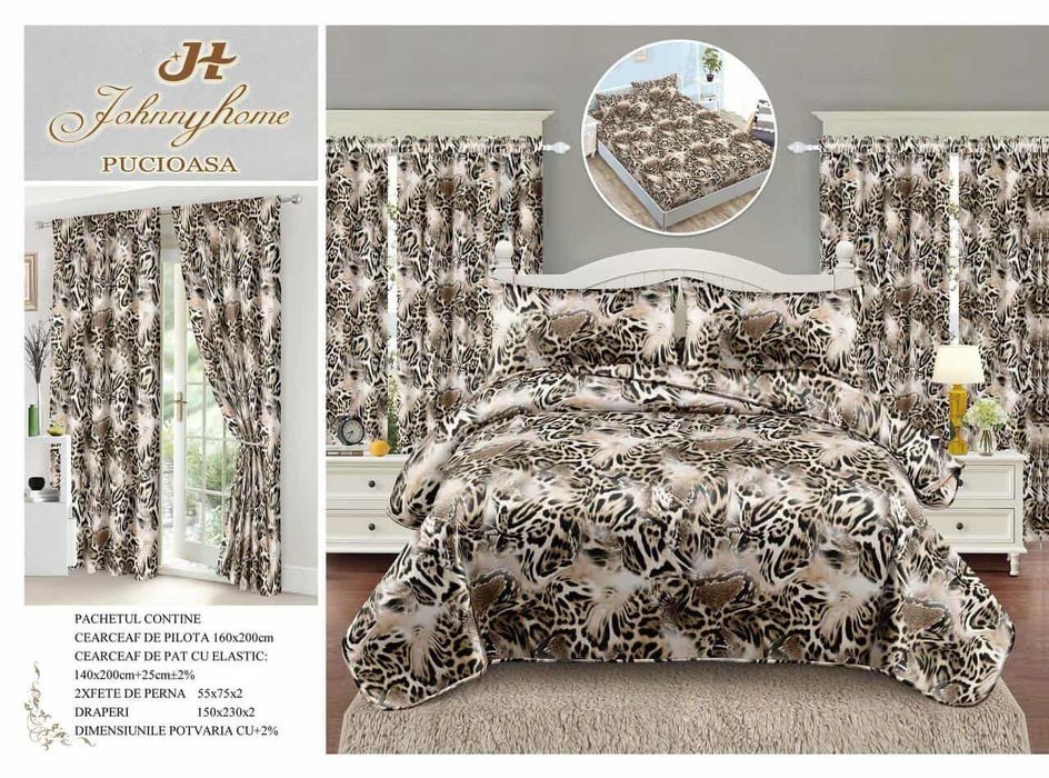 Set lenjerie+draperii