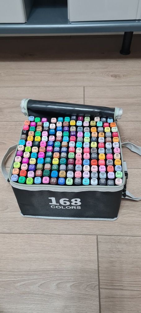 Маркеры двусторонние 168 шт
