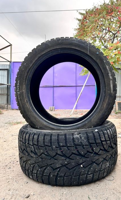 Балоны почти новые R19/255/50 разноширокие, Х5 стояли