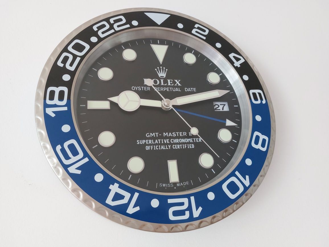 Ceas de perete ROLEX Oyster Perpetual GMT albastru nou