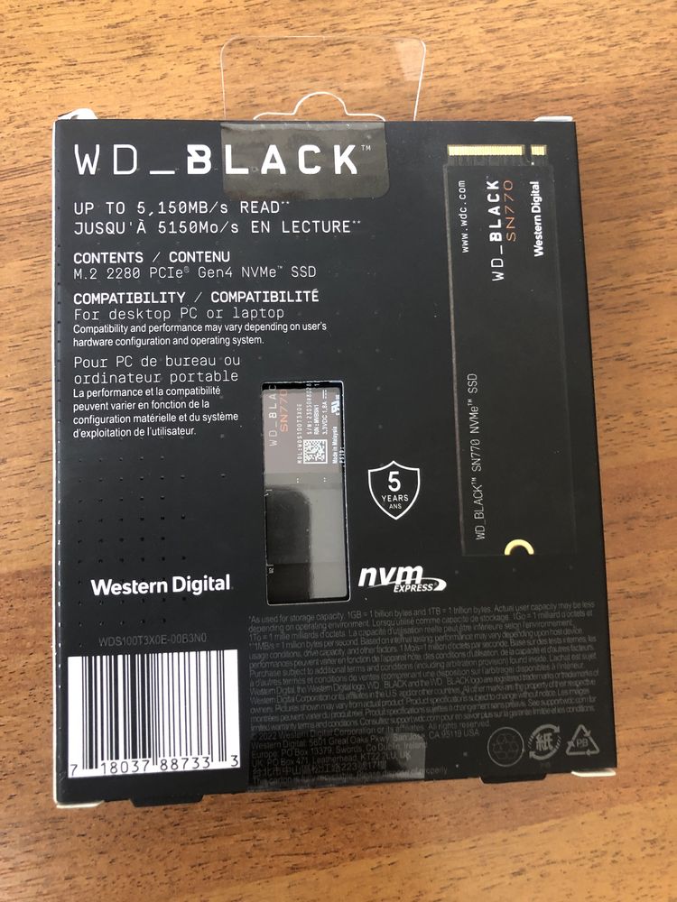 SSD Nvme диск Western Digital