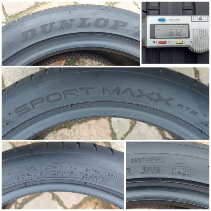 O bucată 225/45 R17 vară - una Kormoran Dunlop