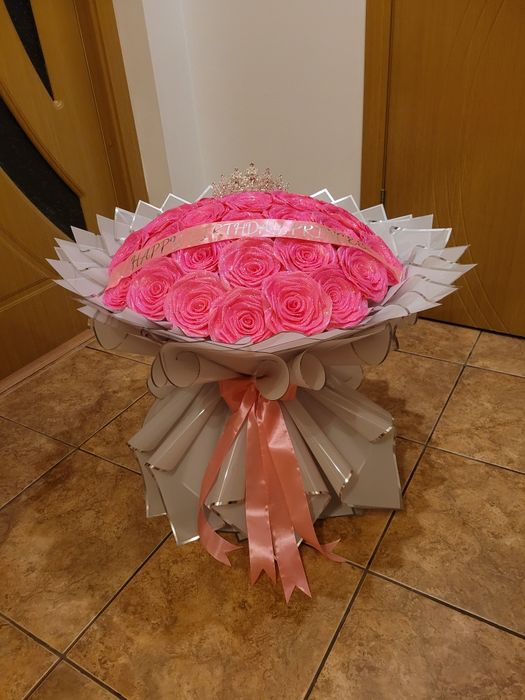 Trandafiri din satin