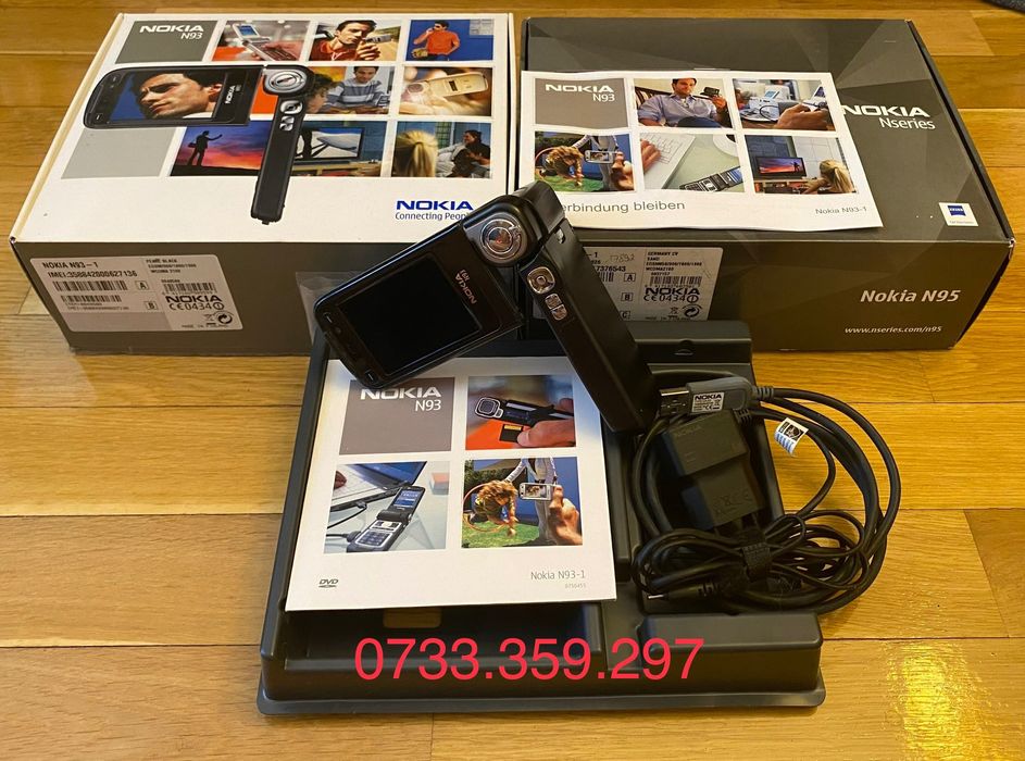 Nokia N93 BLACK ! Full Box ! RARITATE Vintage colectie