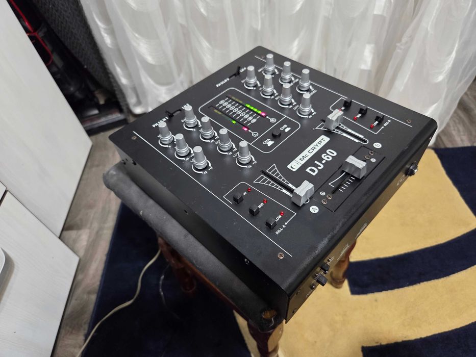 Mixer Audio MC Crypt DJ-60 Preamplificator Audio Pentru Statie