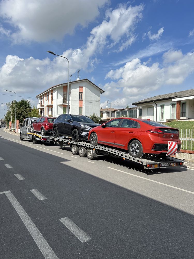 Transport auto pe platforma Italia