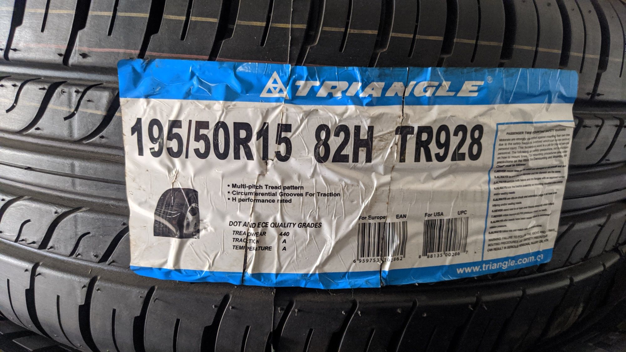 195/50R15 Triangle TR928