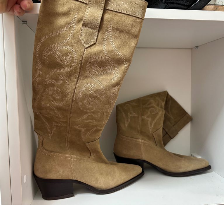 Ciocate cizme cowboy zara marimea 37