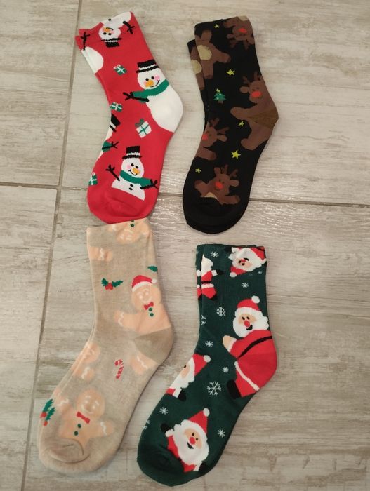Шарени Коледни чорапи