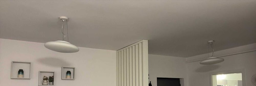 Lustre Ideal Lux — model Smarties Bianco SP3 D40 — set 3 bucăți