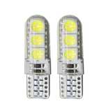 Set 2 Becuri LED T10 w5w Pozitii, Plafoniera, Lumina Alba