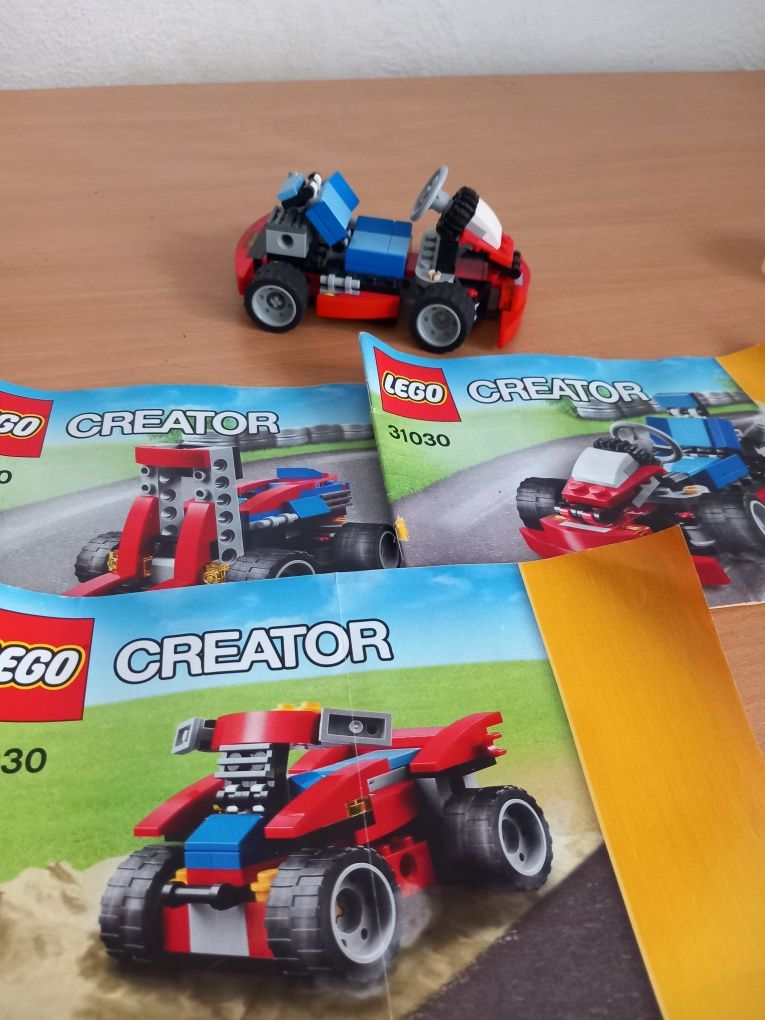 Set 3 in 1 Lego Creator - Atv, Kart, Motostivuitor