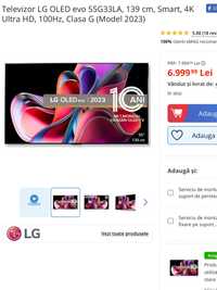 Tv. lg oled  evo model g 33 la cm 139 4k ultra hd nou sigilat