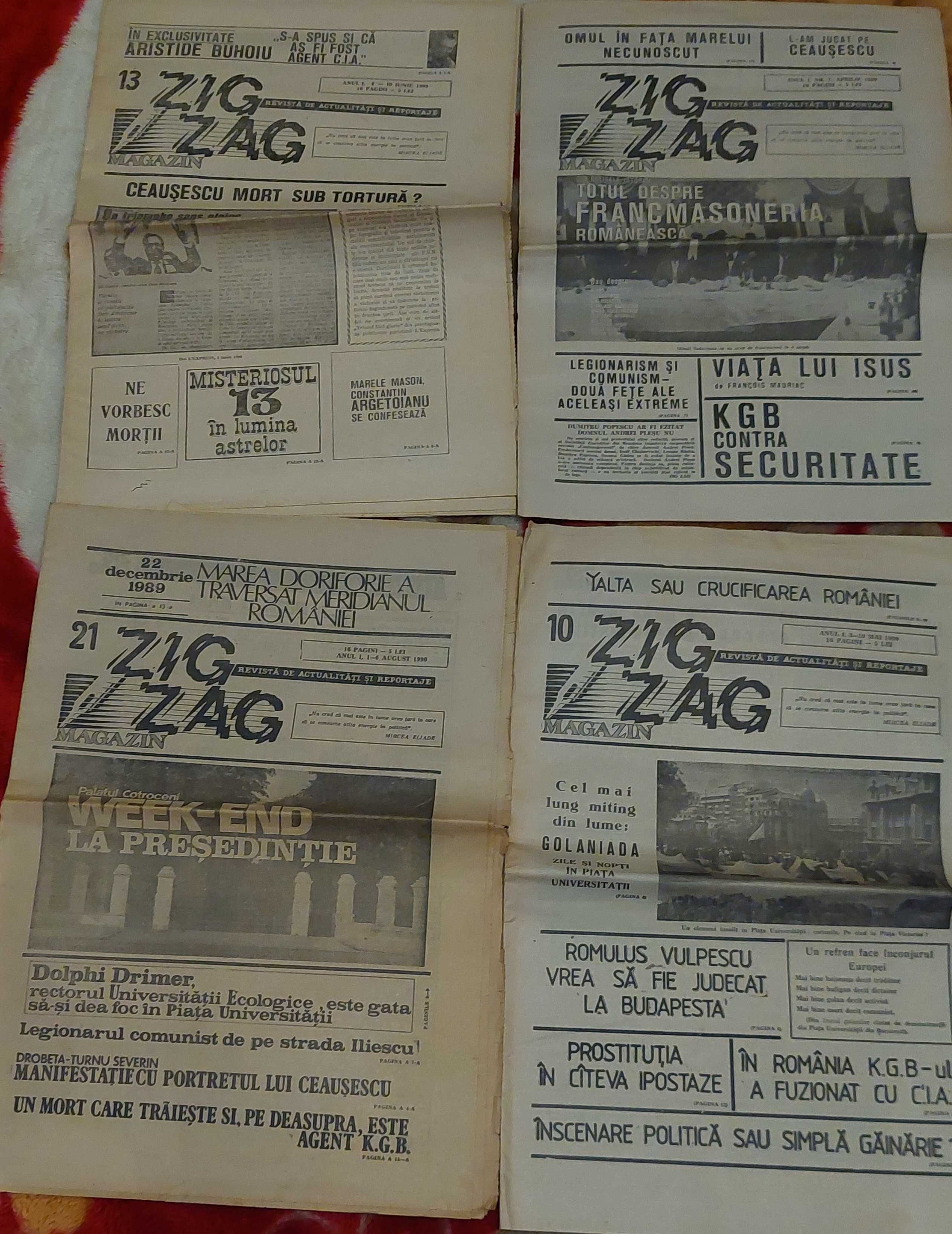 Ziare Vechi Catavencu,Oblio,Baricada,Zig Zag,Contrapunct..1990