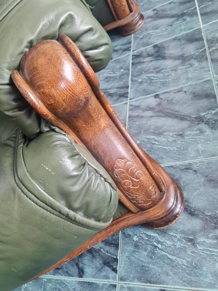 Кожена холова гарнитура