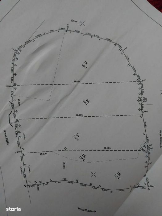 Teren Inravilan 3500mp sau Parcele de 750/950Mp! Iași! Popricani!