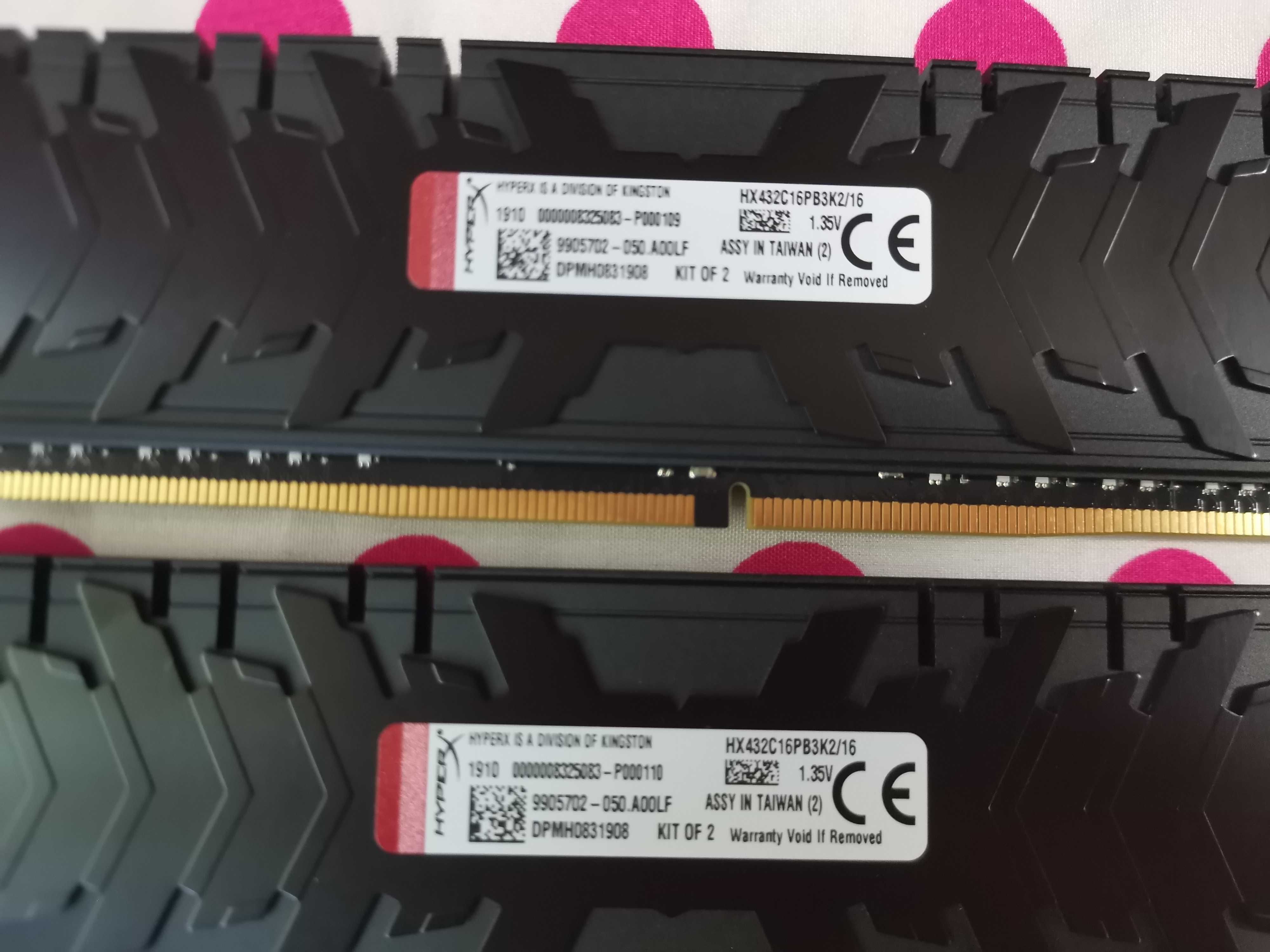 Memorie HyperX Predator Black 16GB (2x8) DDR4 3200MHz CL16.
