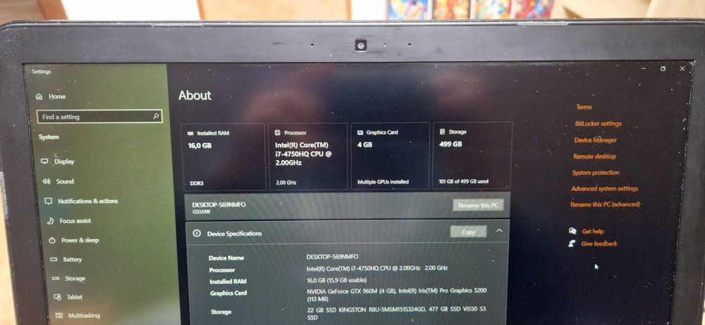 Laptop Gaming Asus ROG GL551J