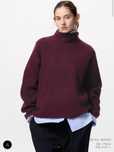 Свитер uniqlo в цвете бордо