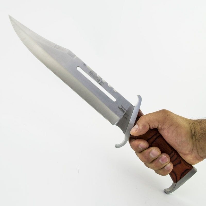 ловен нож тактически огромен лазерно заточен  RAMBO III за оцеляване