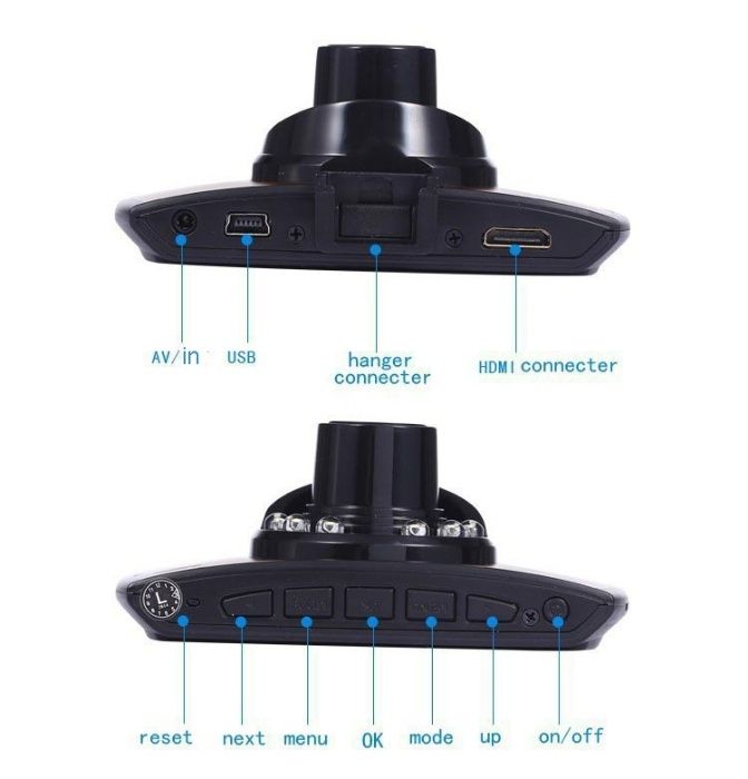 DVR Auto G30 1080P cu camera dubla cu vedere spate+Card 16GB