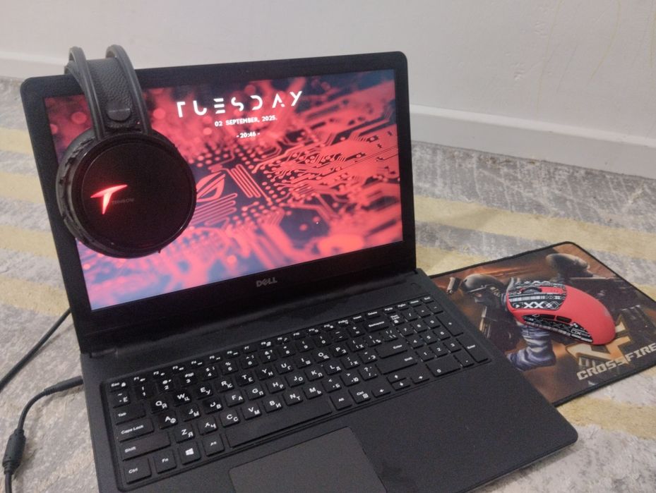 Торга нет! Dell inspiron 15-3567 + мышка AULA SC580 + наушники ноутбук
