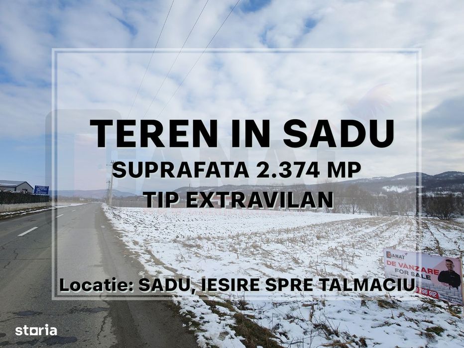 Ocazie: Teren in Sadu, iesire spre Talmaciu, Drumul Judetean |VIDEO