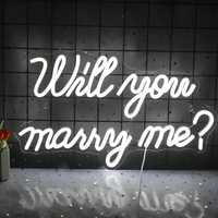 ПОД НАЕМ надпис/ табела Led Happy Birthday или Will u marry me?