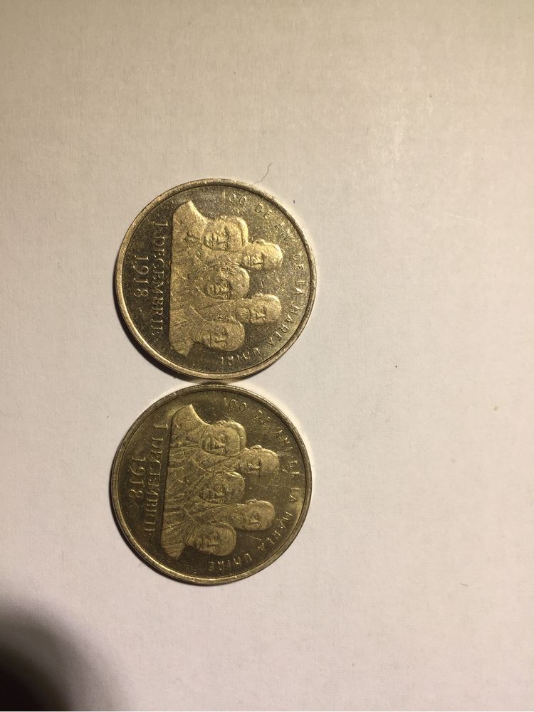 Vand 4 monede, 2 din 1989 si 2 din 1918