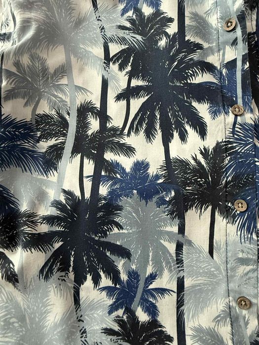 Лятна мъжка риза с палми – къс ръкав
